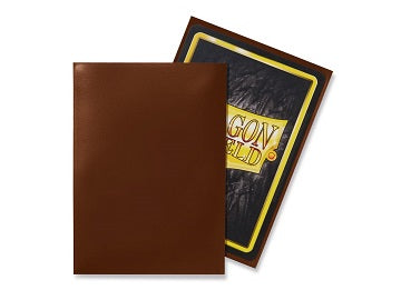 DRAGON SHIELD SLEEVES BROWN 100CT (10/50)