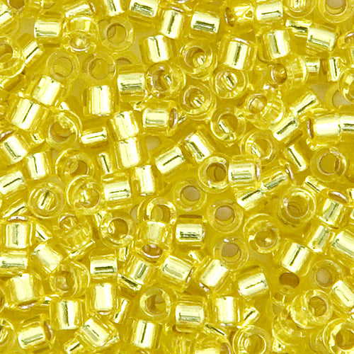 Delica 11/0 RD Yellow Silver Lined 10g Bag