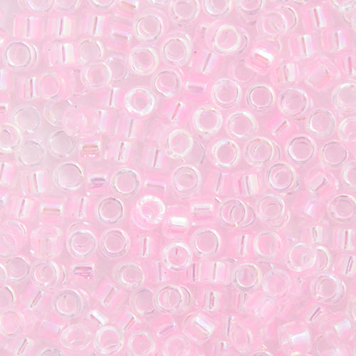 Delica 11/0 Rd Pink Ab Lined-Dyed 10g Bag