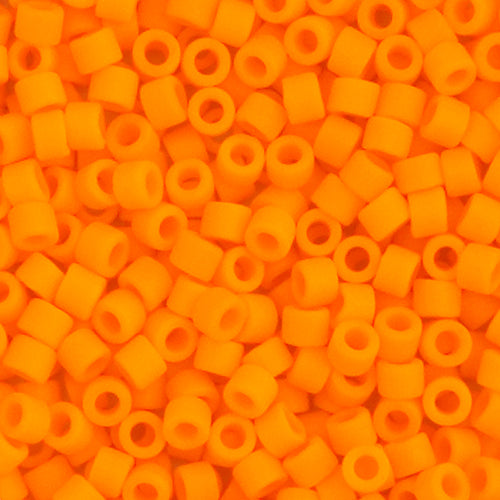 Delica 11/0 RD Orange Mandarin Opaque Matte 10g Bag