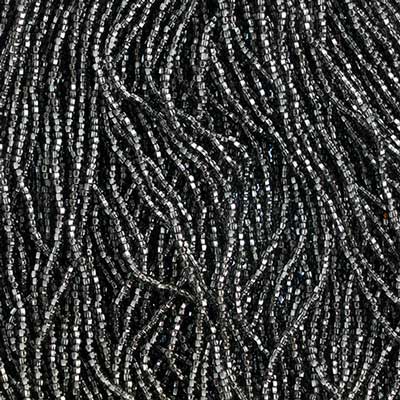 Czech Seed Bead 10/0 S/L Grey Strung Half Hank