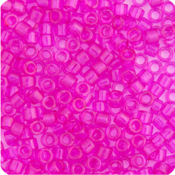 Delica 11/0 Rd Fuchsia Transparent Dyed 10g Bag