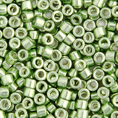 Delica 11/0 RD Green Moss Opaque Galvanized-Dyed 10g Bag