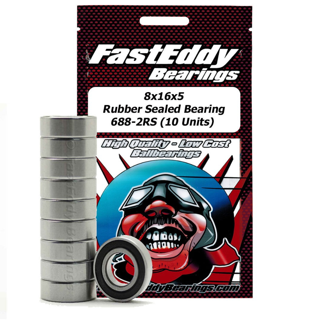 8X16X5 Rubber Sealed Bearings 688-2Rs (10) – Kit and Kaboodle Williams Lake