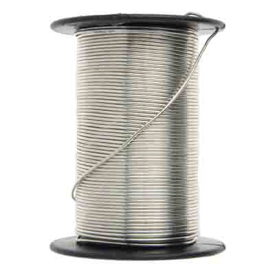 HIGH QUALITY WIRE 20 GAUGE 12 YARDS LEAD FREE SILVER