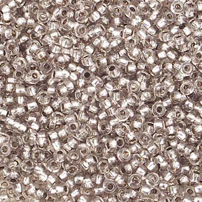 Czech Seed Bead 10/0 S/L Light Grey SOLGEL Strung