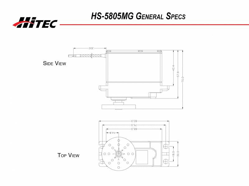 Digital Mega Servo Hs-5805Mg: Universal