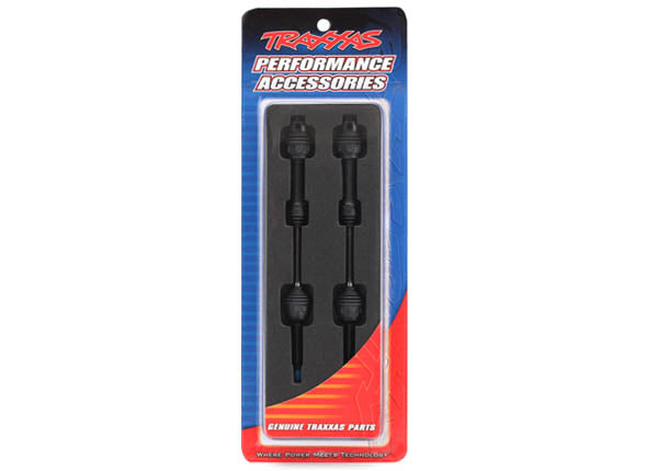 Traxxas Driveshafts, rear, steel-spline constant-velocity (complete assembly) (2) (fits 2WD Rustler/Stampede)
