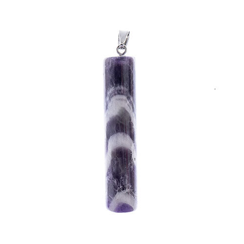 Semi-Precious Pendant apx 12x55mm Amethyst