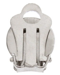 EARRING CLIP ON FLAT NICKEL 10MM