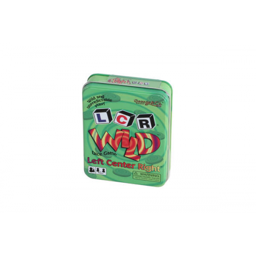 LCR - LEFT CENTRE RIGHT - WILD - DICE GAME ( in tin )