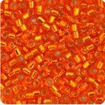Delica 11/0 Rd Orange Silver Lined 10g Bag