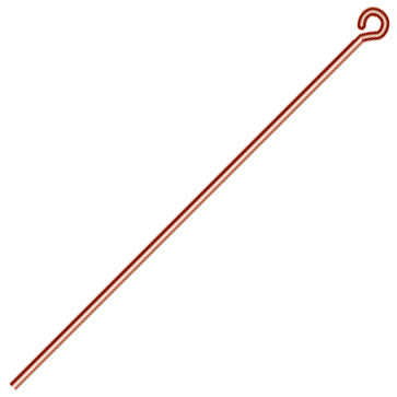 Eye Pins 1.5in 22ga(.025) Antique Copper LF/NF
