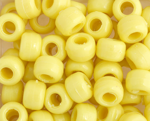 Crowbeads Opaque 9mm Yellow