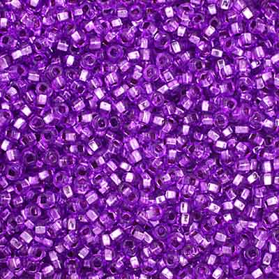 Czech Seed Bead 10/0 S/L Dyed Mauve Strung