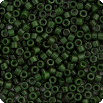 Delica 11/0 RD Forest Green Opaque Dyed 10g Bag
