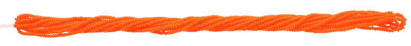 Czech Seed Bead 10/0 Opaque Light Orange Strung