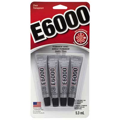Glue E-6000 Clear Mini 5.3Ml Tubes 4 Pcs Per
