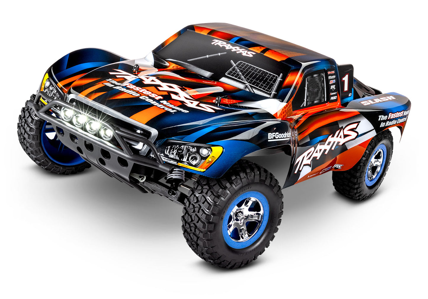 Traxxas Slash RTR 2WD Brushed with Battery & Charger Green LED