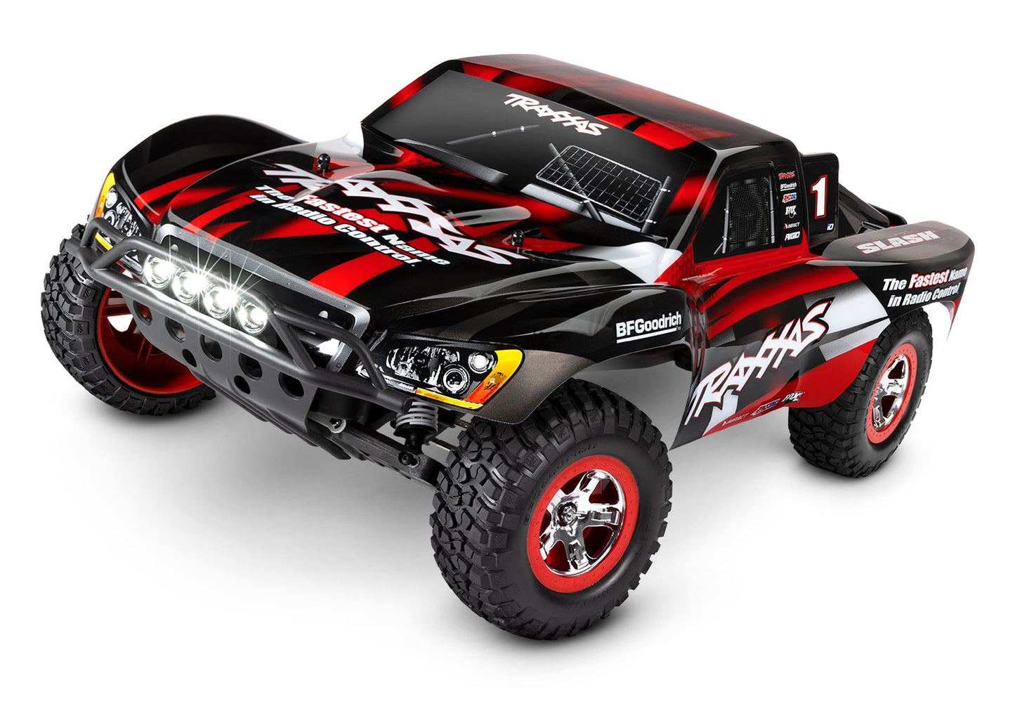 Traxxas Slash RTR 2WD Brushed with Battery & Charger Green LED