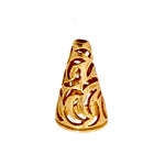 BRONZE CONE FLIGREE 15mm