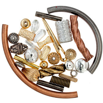 BEADS METAL TREASURE MIX