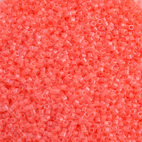 Delica 11/0 RD Flamingo Luminous Neon Color 10g Bag