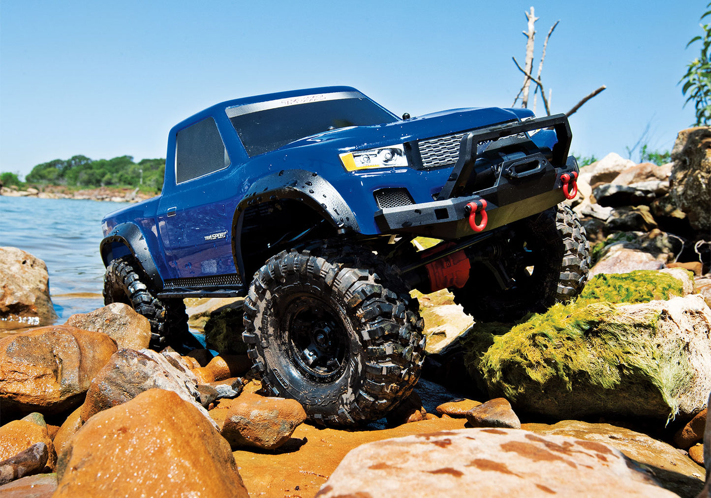 Traxxas TRX-4 Sport 1/10 Scale 4X4 Trail Truck - Blue, Fully-Assembled, Waterproof Electronics, Ready-To-Drive, with TQ 2.4GHz 2-Channel Radio System, XL-5 HV Speed Control, and Painted Body (Requires battery and charger)