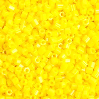 Czech Seed Beads 10/0 2Cut Opaque Gold Yellow Strung Case