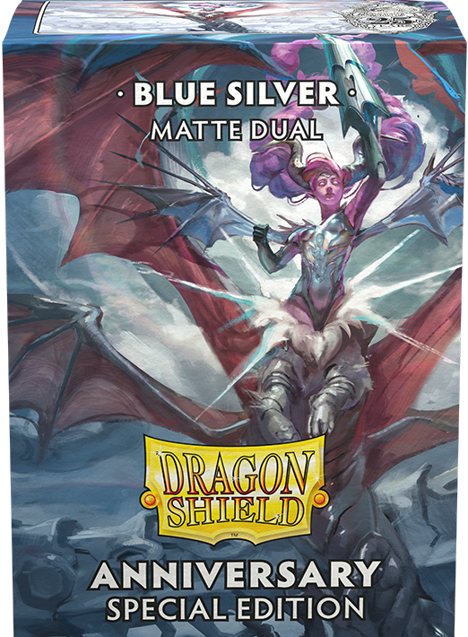 DRAGON SHIELD SLEEVES ANNIVERSARY SPECIAL EDITION BLUE/SILVER (50)
