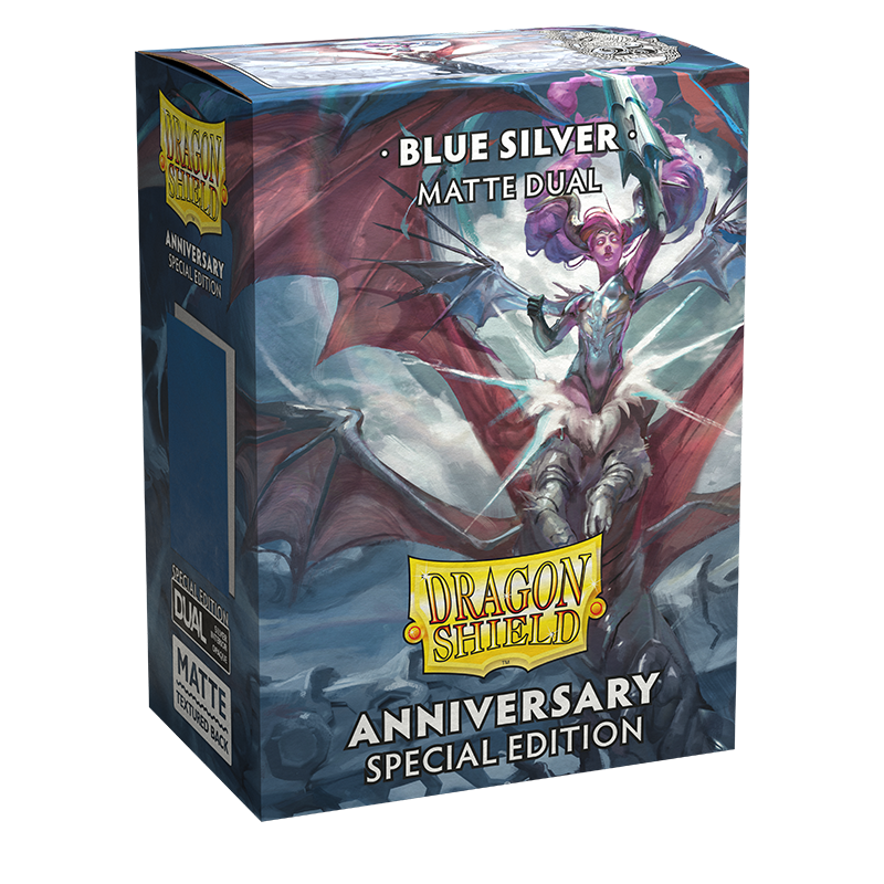 DRAGON SHIELD SLEEVES ANNIVERSARY SPECIAL EDITION BLUE/SILVER (50)