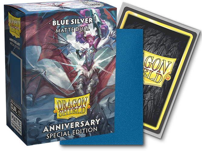 DRAGON SHIELD SLEEVES ANNIVERSARY SPECIAL EDITION BLUE/SILVER (50)
