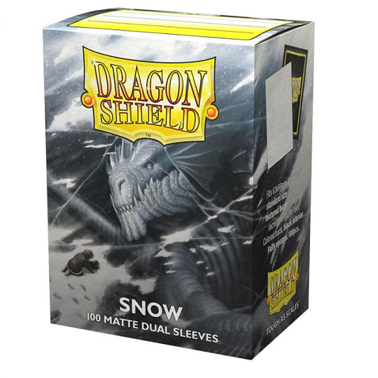 DRAGON SHIELD SLEEVES DUAL MATTE SNOW 100CT (50)
