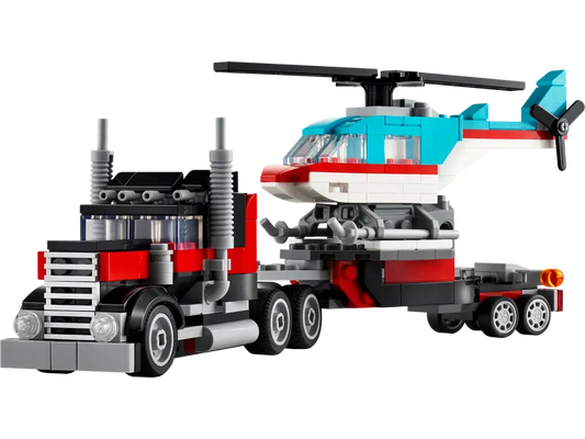 Flatbed Truck with Helicopter V39 LEGO Creator