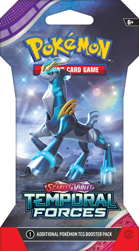 SLEEVED POKEMON SV5 TEMPORAL FORCES PACK (144)