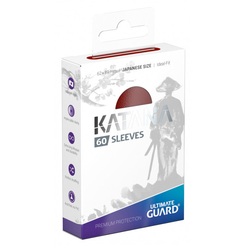 UG SLEEVES KATANA JAPANESE SIZE RED 60CT (60)