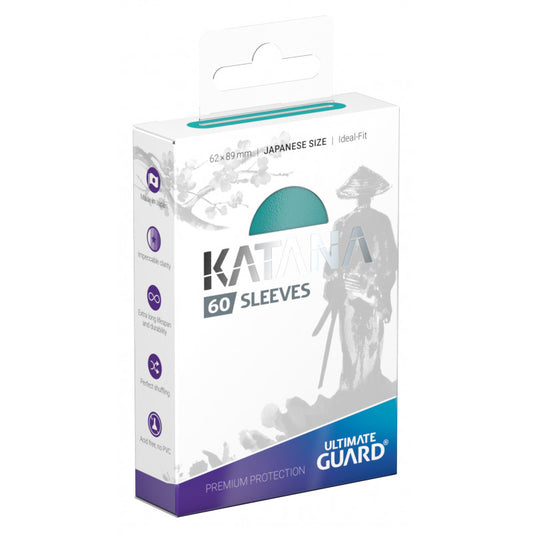 UG SLEEVES KATANA JAPANESE SIZE TURQUOISE 60CT (60
