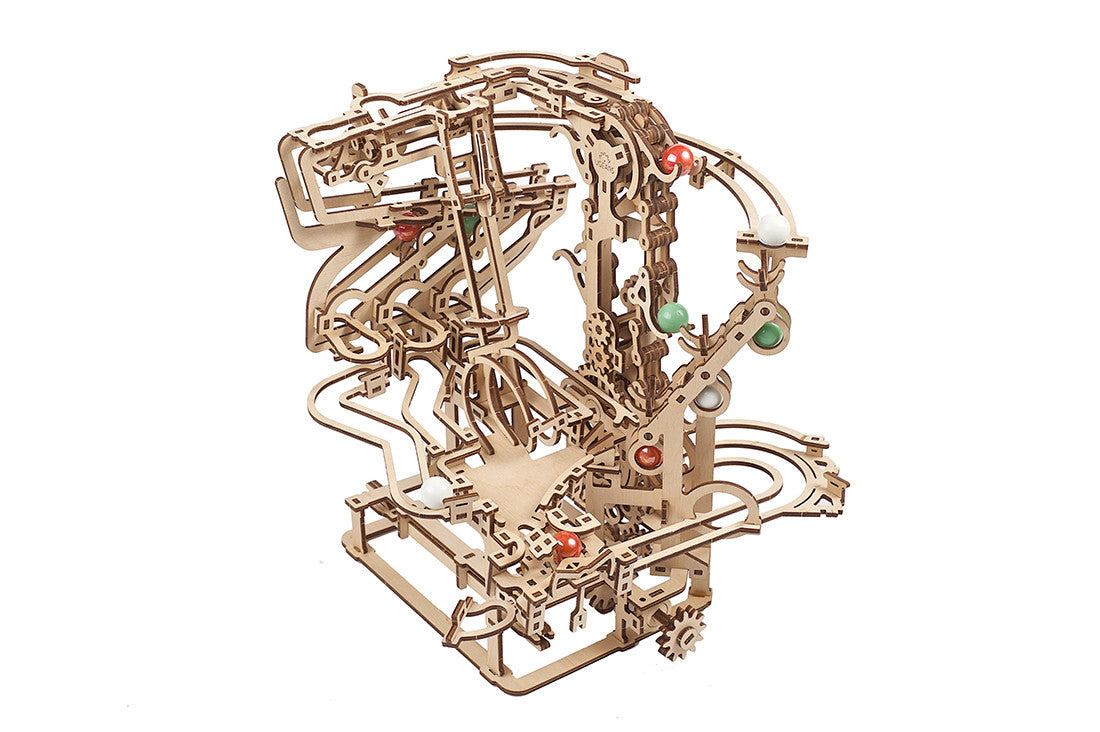 Ugears Marble Run Chain Hoist model kit - 400 Pieces