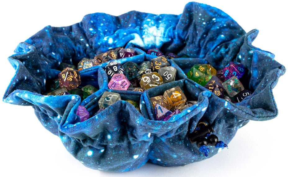 VELVET DICE BAG COMPARTMENT W/ POCKETS GALAXY (20)