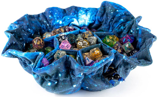 VELVET DICE BAG COMPARTMENT W/ POCKETS GALAXY (20)