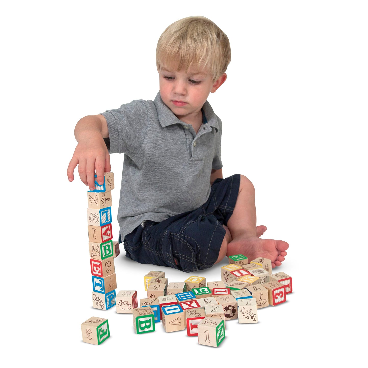 WOODEN ABC 123 BLOCKS