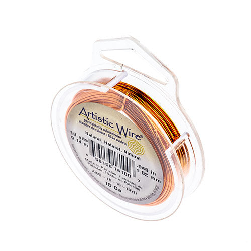 Art Wire 18G Lead/Nickel Safe Natural Copper