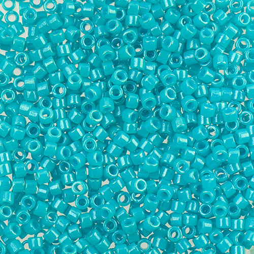 Delica 11/0 RD Turquoise Green Dyed 10g Bag