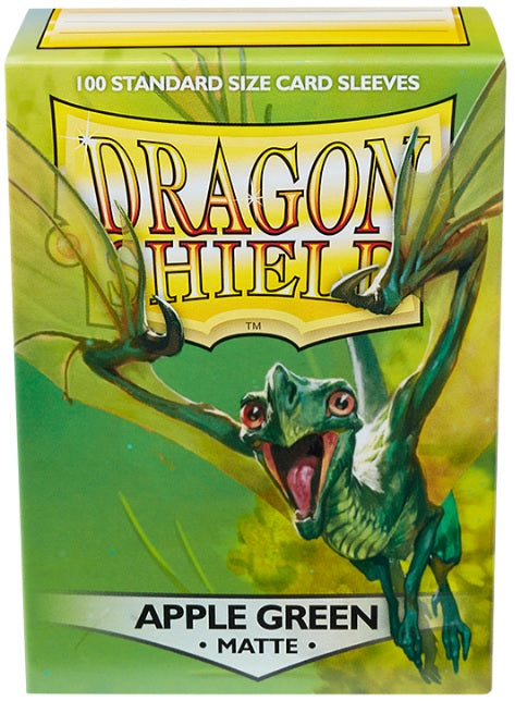 DRAGON SHIELD SLEEVES MATTE APPLE GREEN 100CT (10/