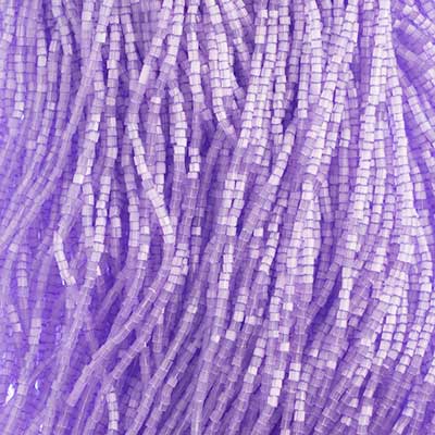 2 Cut Beads 10/0 Dyed Satin Violet Strung