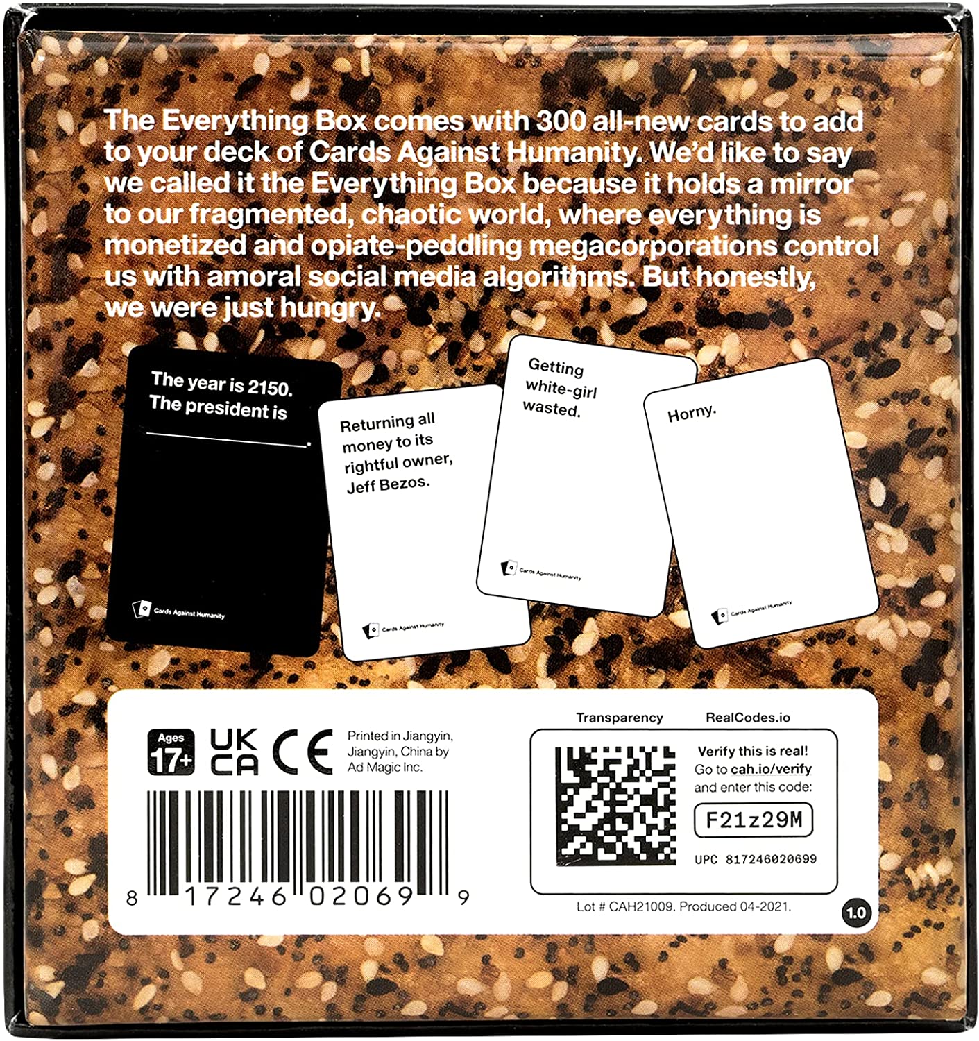 CARDS AGAINST HUMANITY: EVERYTHING BOX (18)