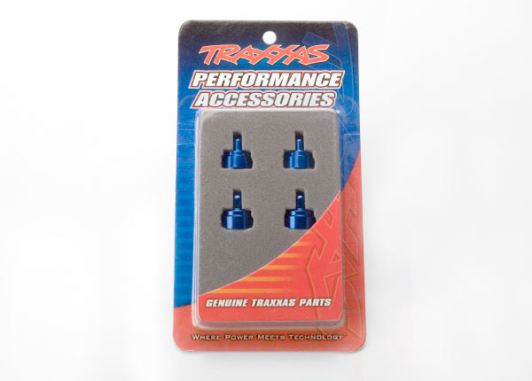 Traxxas Aluminum Ultra Shock Cap (Blue) (4)