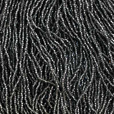 Czech Seed Bead 10/0 S/L Grey Strung