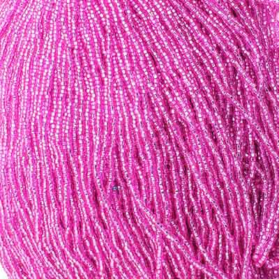 Czech Seed Bead 10/0 S/L Dyed Fuchsia 100g Bag