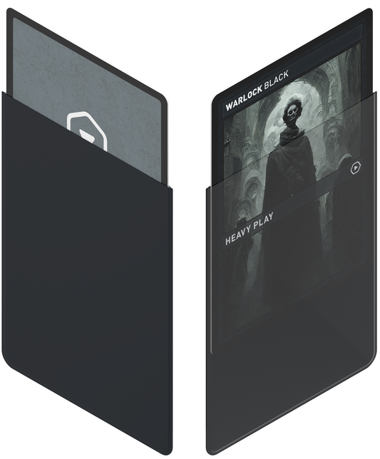 HP CURV SLEEVES WARLOCK BLACK STANDARD 100CT (40)
